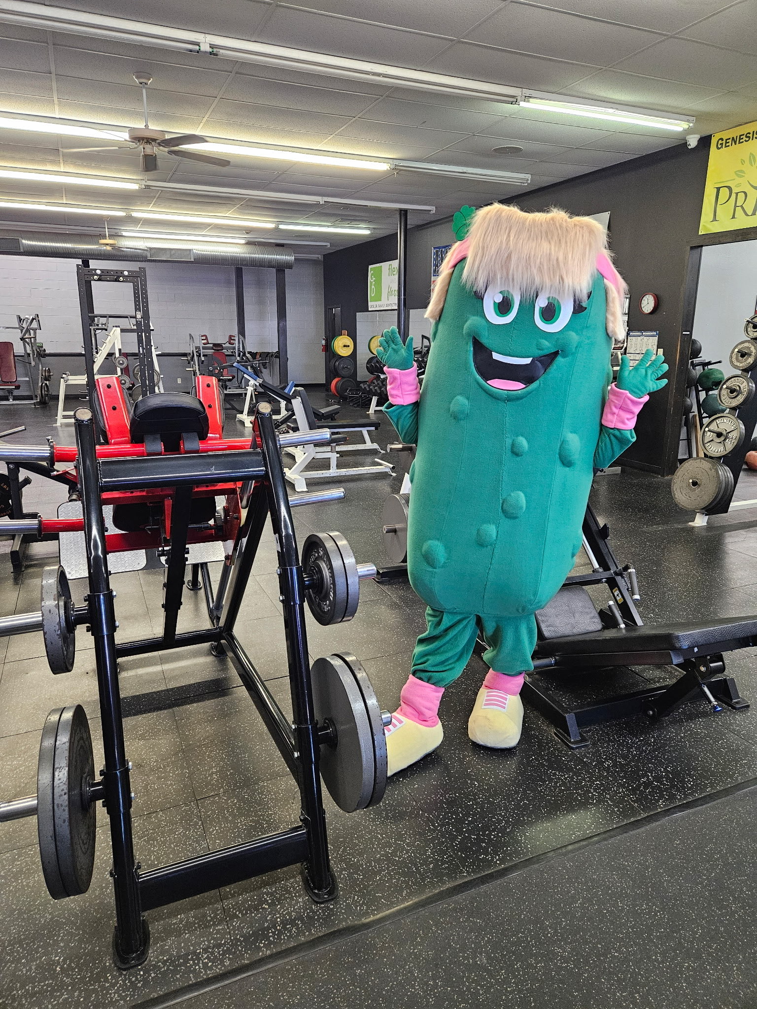 Paddy the Pickle at Cass County Fitness